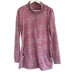 Merrell Select Wick Funnel Neck Pullover Pink Womens Tunic Pink Size Large